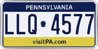 PA license plate LLQ4577