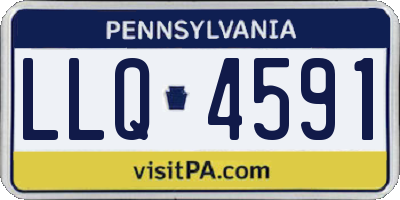PA license plate LLQ4591
