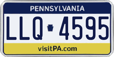 PA license plate LLQ4595