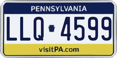 PA license plate LLQ4599