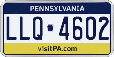 PA license plate LLQ4602