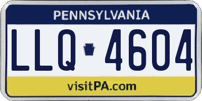 PA license plate LLQ4604