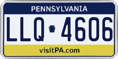 PA license plate LLQ4606