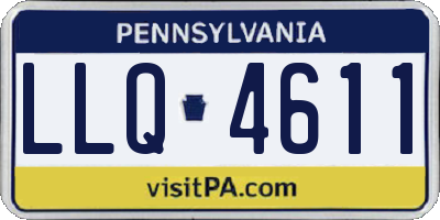 PA license plate LLQ4611