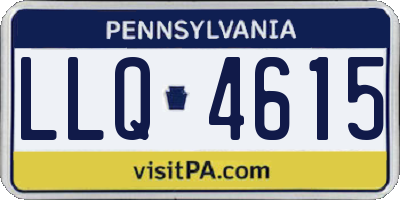 PA license plate LLQ4615
