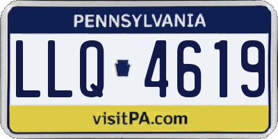 PA license plate LLQ4619