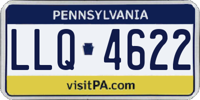 PA license plate LLQ4622