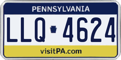 PA license plate LLQ4624