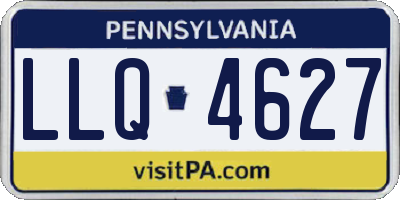 PA license plate LLQ4627