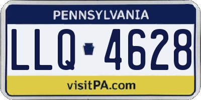 PA license plate LLQ4628