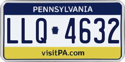 PA license plate LLQ4632