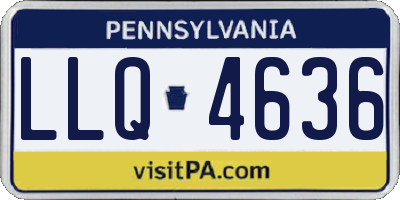 PA license plate LLQ4636