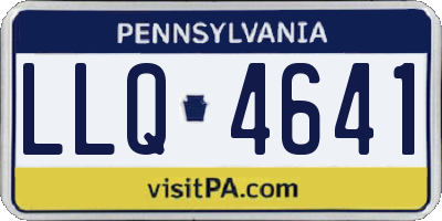 PA license plate LLQ4641
