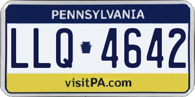 PA license plate LLQ4642