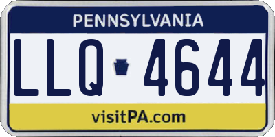 PA license plate LLQ4644