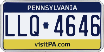 PA license plate LLQ4646