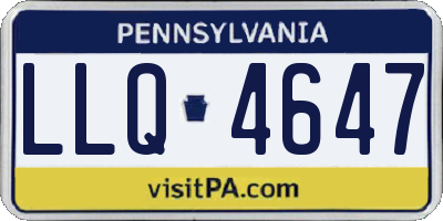 PA license plate LLQ4647
