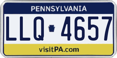 PA license plate LLQ4657