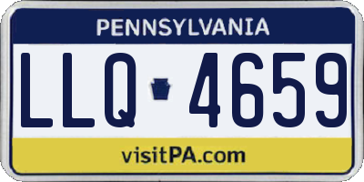 PA license plate LLQ4659
