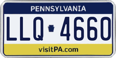 PA license plate LLQ4660