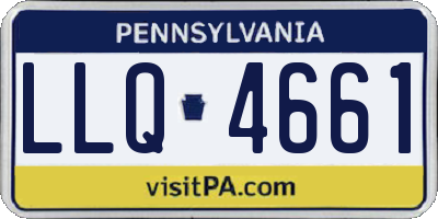 PA license plate LLQ4661