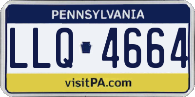 PA license plate LLQ4664