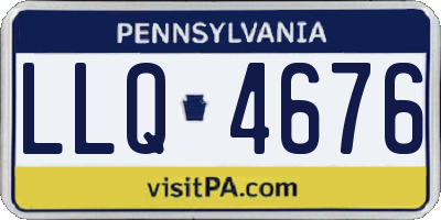 PA license plate LLQ4676