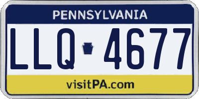 PA license plate LLQ4677