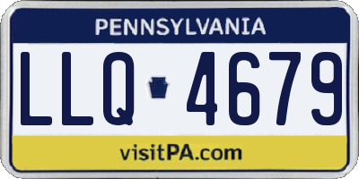 PA license plate LLQ4679