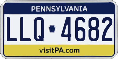 PA license plate LLQ4682