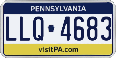 PA license plate LLQ4683
