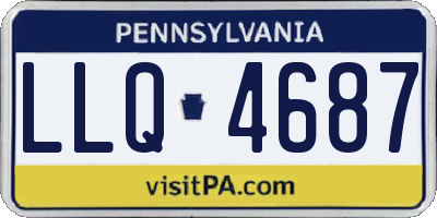 PA license plate LLQ4687