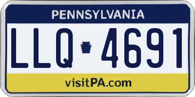 PA license plate LLQ4691