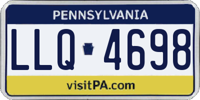 PA license plate LLQ4698