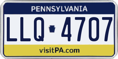 PA license plate LLQ4707
