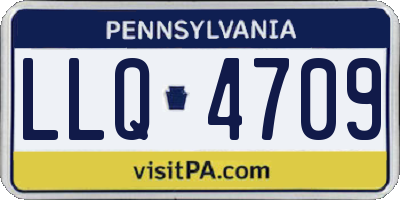 PA license plate LLQ4709
