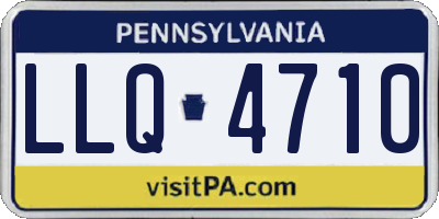 PA license plate LLQ4710