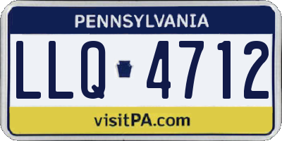 PA license plate LLQ4712