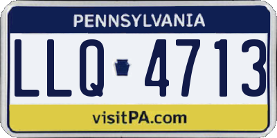 PA license plate LLQ4713
