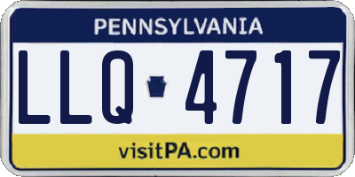 PA license plate LLQ4717