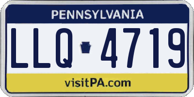 PA license plate LLQ4719