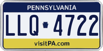 PA license plate LLQ4722