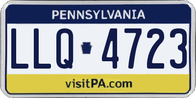 PA license plate LLQ4723