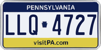 PA license plate LLQ4727
