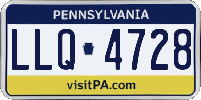 PA license plate LLQ4728
