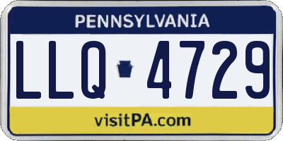 PA license plate LLQ4729