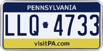 PA license plate LLQ4733