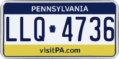 PA license plate LLQ4736