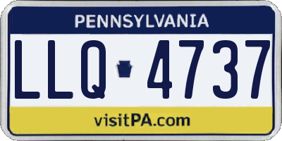 PA license plate LLQ4737
