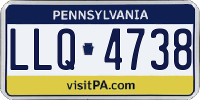 PA license plate LLQ4738